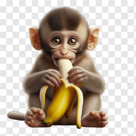 Monkey Eating Banana, Monkey, Banana PNG Transparent Image and Clipart ...