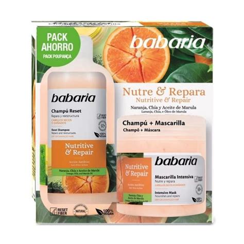 Babaria Kit Nutre Y Repara Shampoo Mascarilla Variedades Elena