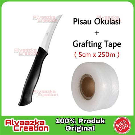 Jual PAKET GRAFTING TAPE PISAU OKULASI Lokal 5cm X 200cm Sambung