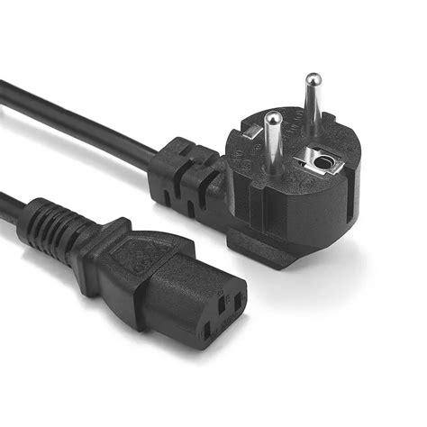 EU Power Supply Lead Cable Euro European Plug IEC C13 Power Cord 1 5m