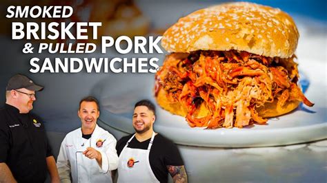 Smoked Brisket And Pulled Pork Sandwich Slow Cooker Heaven Youtube