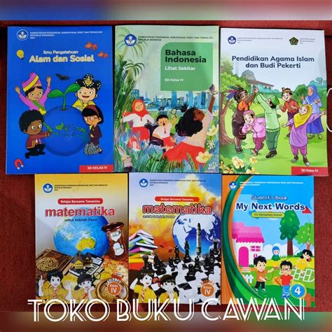 Buku Kumer Paket 6 Buku SD Kelas 4 Edisi MTK Lisensi MtK Vol 1 2