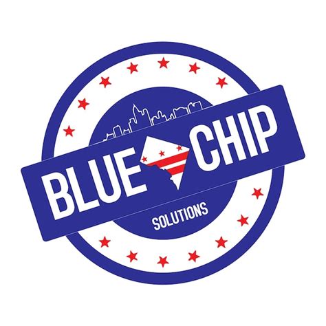 premium vector blue chip logo  icon design vector image template