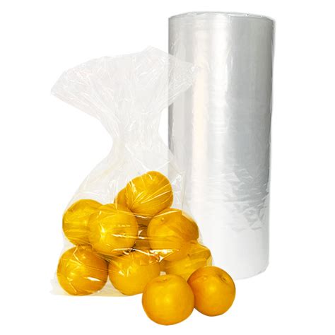 Clear Produce Bags Low Density 30 microns 12 x 20" | Okanagan Bag & Box