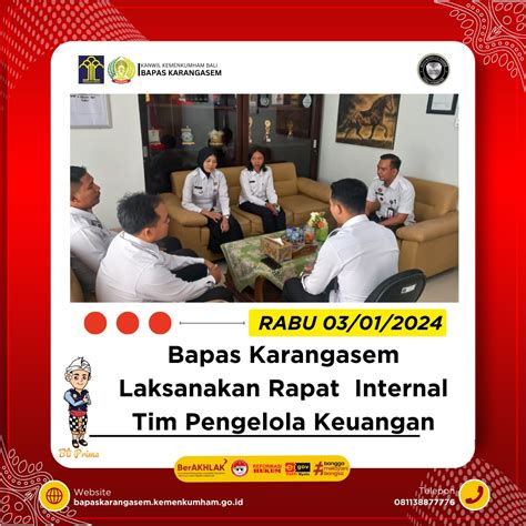 Pelita Pas Bapas Karangasem Laksanakan Rapat Internal Tim Pengelola