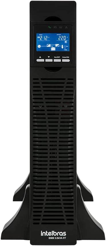 Intelbras Nobreak Online Rack Torre DNB 3 0kVA 220V RT Preto Grande