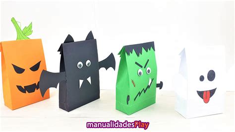 Manualidades Para Halloween Con Cartulina Incluye Moldes Handbox