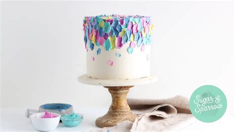 Spatula Painted Buttercream Cake Tutorial YouTube