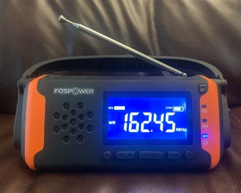 Fospower Emergency Solar Hand Crank Digital Portable Am Fm Noaa