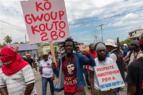 Protestan Haitianos Contra La Inseguridad