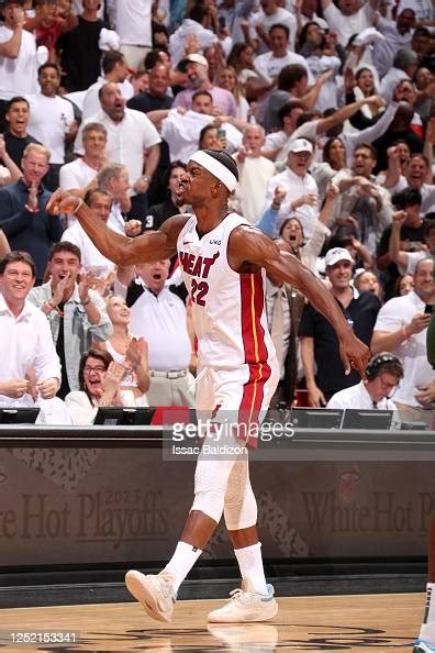 Jimmy Butler Of The Miami Heat Reacts During The Game Against The