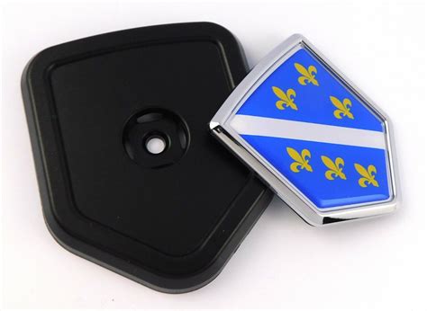 Bosnia Flag Car Truck Black Shield Grill Badge Chrome Grille Emblem Ebay