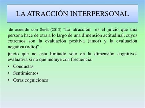 Atracción Interpersonal