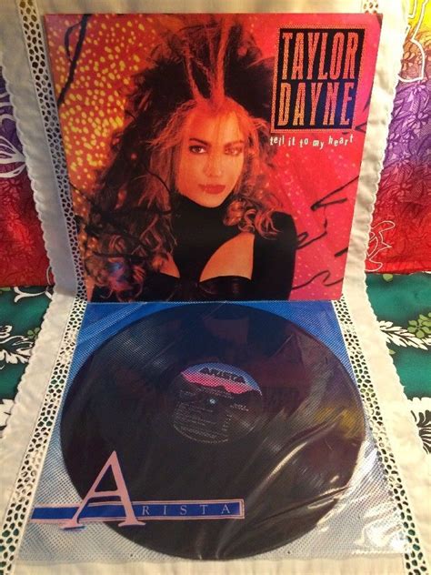 Taylor Dayne Vinyl Lp Tell It To My Heart 1987 Arista Al 8529 33 Rpm