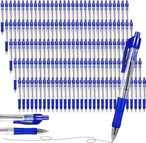 Ballpoint Pens Bulk Pack Retractable Blue Click Pens Wholesale