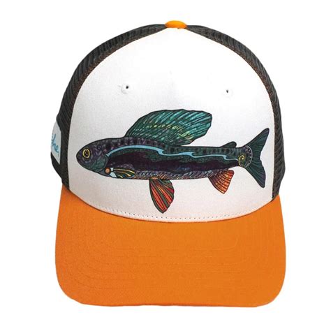 Groovy Grayling Trucker Hat Fish On Custom Rods