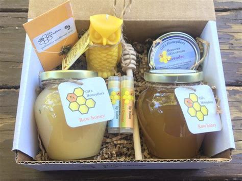 Honey Lovers Gift Basket With Real Honeycomb Varietal Raw | Etsy ...