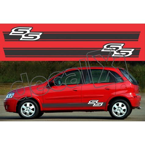 Adesivo Chevrolet Corsa Faixa Lateral 3m Css002 Adesivos Para Motos