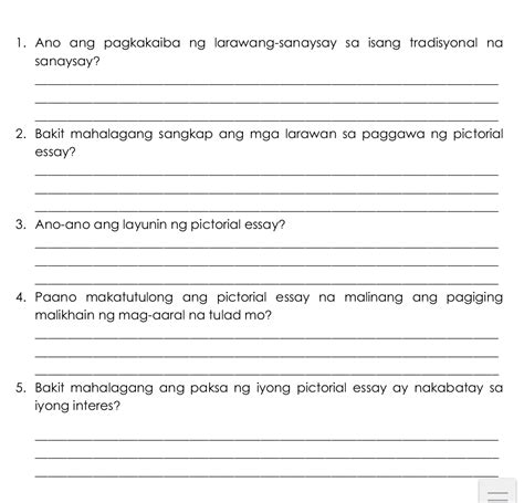 [solved] 1 Ano Ang Pagkakaiba Ng Larawang Sanaysay Sa Isang Tradisyonal Na Course Hero