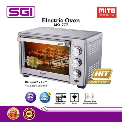 Jual Oven MITO Hit MO 777 Electric Oven Listrik 22Liter 350 Watt MO777