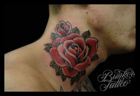 Rose Tattoo Tabs Mandolin 26063 Rose Neck Tattoo Neck Tattoo For Guys