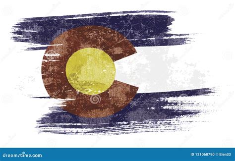 Colorado flag stock vector. Illustration of creative - 121068790