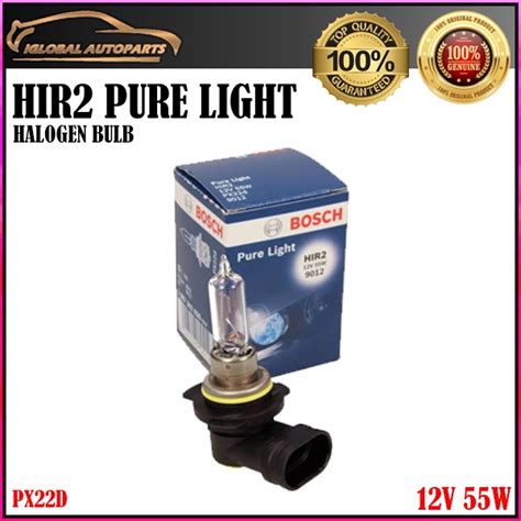 Bosch PURE LIGHT HIR2 12V 55W Halogen Light Bulb 1 Piece Shopee