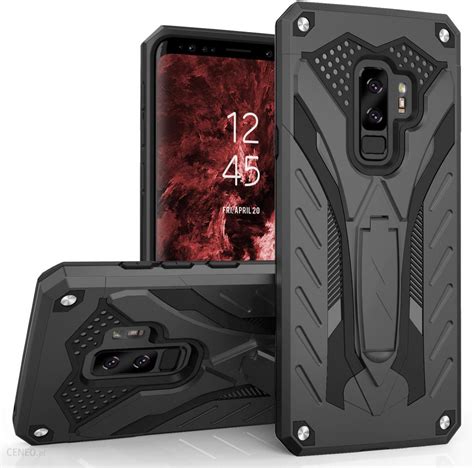 Zizo Static Cover Pancerne etui Samsung Galaxy S9 z podstawką Black