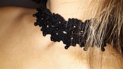 Choker e bracelete em crochê Elo7 Produtos Especiais