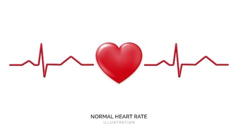 Gráfico De Frecuencia Cardíaca Roja 3d Cardiología Y Monitoreo De La Salud Electrocardiografía