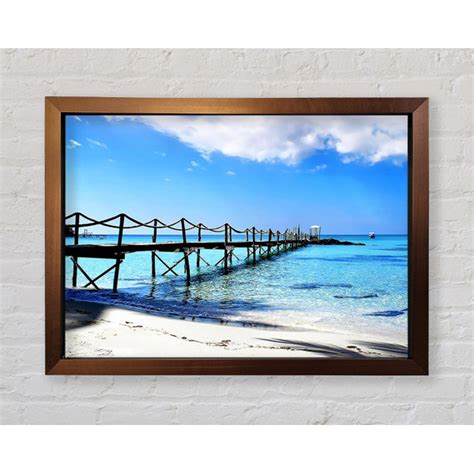 Haus Am Meer Gerahmtes Leinwandbild Boardwalk In Paradise Wayfair De