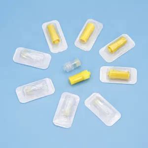 Disposable Safety Use Sterile Medical Yellow Transparent Heparin Cap In