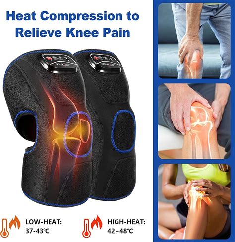 Cincom Knee Massager With Heat And Compression Pain Relief And Joint Recovery Kit Pair