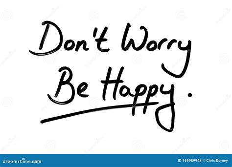 Dont Worry Be Happy Stock Illustration Illustration Of Stress 169989948