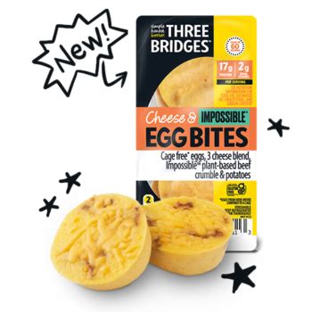 Three Bridges Debuts First Egg Bites With Impossible Foods