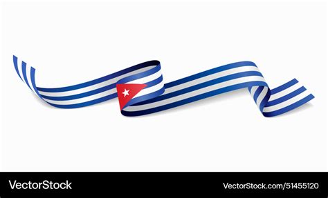 Cuban flag wavy abstract background Royalty Free Vector