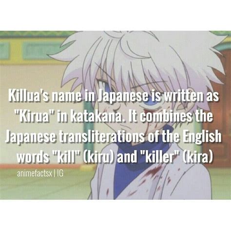 Hunter X Hunter Killua Hunter X Hunter Killua Fun Facts