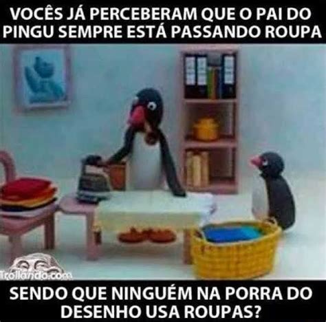 VOCÊS JÁ PERCEBERAM QUE O PAI DO PINGU SEMPRE ESTÁ PASSANDO ROUPA SENDO