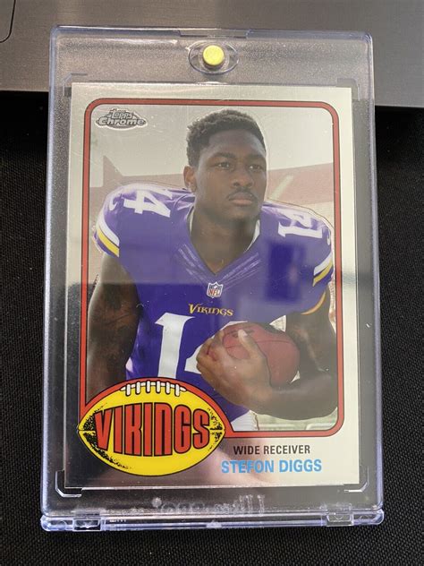 Stefon Diggs Rookie Topps Chrome Retro Sp Insert Sd Ebay