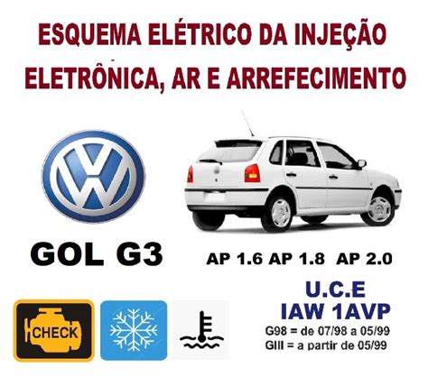 Esquema El Trico Da Inje O Ar E Arrefecimento Gol G Motor Ap Uce