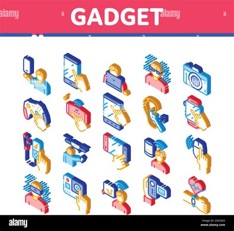 Gadget And Device Isometric Icons Set Vector Stock Vector Image Art