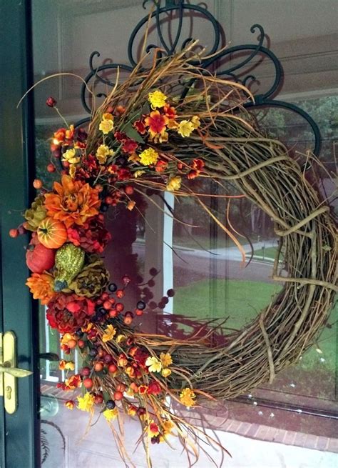 Beautiful Fall Grapevine Wreath Pictures Photos And Images For