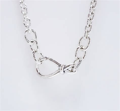 New 100 Authentic Pandora 925 Ale Chunky Infinity Knot Chain Necklace