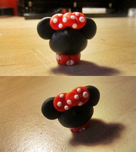 Minnie Mouse Cupcake~ Polymer Clay By Featherletters On Deviantart