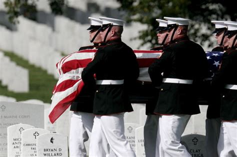 Us Marines Carry Casket Containing Marine Editorial Stock Photo Stock