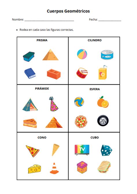 Poliedros Y Cuerpos Redondos Cuaderno De Primaria