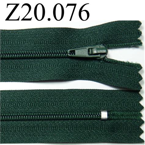 Fermeture Zip Longueur Cm Couleur Vert Non S Parable Zip Nylon