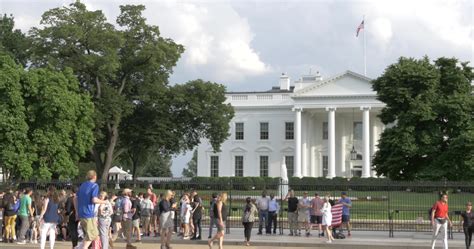 Tourists Visiting The White House In Washington DC 1624837 Stock Video ...