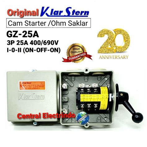 Jual Cam Starter Ohm Saklar 3P GZ 25A 5500Watt I 0 II KlarStern