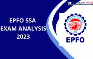 EPFO SSA Exam Analysis 2023 18 August Shift 1 Questions Asked